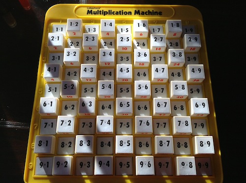 Patterns on the multiplication machine | Talking Math with Your Kids