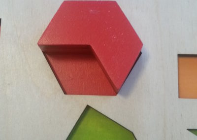 hexagon puzzle close up