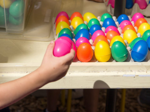 Mathy Eggs at Math On-A-Stick