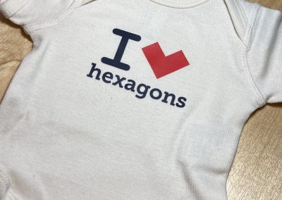 Hexagon onesie