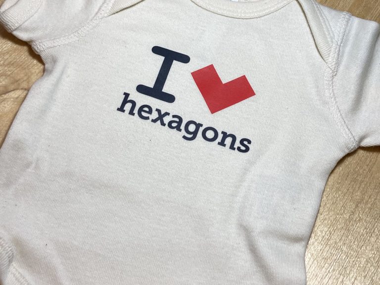 Hexagon onesie